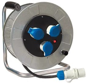 Avvolgicavo FANTON 30m cavo H07RN-F 3G2.5 mm² 3 prese cee 3p+tspina CEE 2P+T per il cantiere