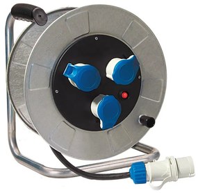 Avvolgicavo FANTON 30m cavo H07RN-F 3G2.5 mm² 3 prese, presa CEE 3P+T, spina CEE 2P+T per il cantiere