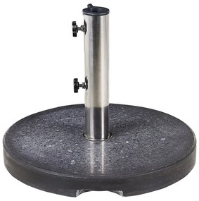 Base per ombrellone granito nero ⌀ 45 cm CEGGIA Beliani