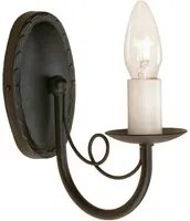 Applique Industrial Nordico Minster Acciaio Nero 1 Luce E14