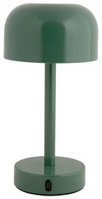 Lampada da tavolo a LED verde con paralume in metallo (altezza 24,5 cm) James - Leitmotiv