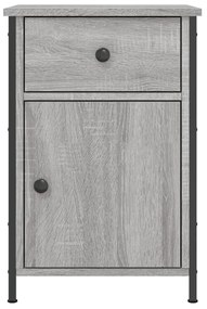 Comodini 2 pz Grigio Sonoma 40x42x60 cm in Legno Multistrato