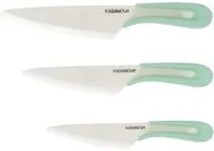 Set coltelli da 3 pezzi, con manico verde