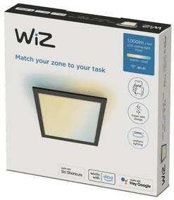 WiZ - Plafoniera LED dimmerabile SUPERSLIM LED/12W/230V  Wi-Fi nero