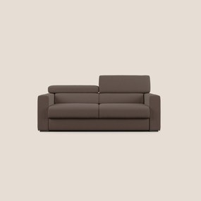Dylan divano allungabile con pouf estraibile poggiapiedi in tessuto simil cotone impermeabile T13