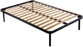 Rete per letto 120x190 cm – 13 doghe in betulla, acciaio