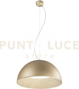 Lampadario a sospensione led coco oro 40w 5250 lm 3000 4000 6500k d...