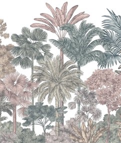 Rebel Walls Carta da parati panoramica Tropical Bellewood - Bubblegum