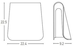 Zambelis E245 - Lampada da parete LED esterna 6W 230V IP54 antracite