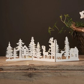 Decorazione luminosa bianca con motivo natalizio Fauna - Star Trading