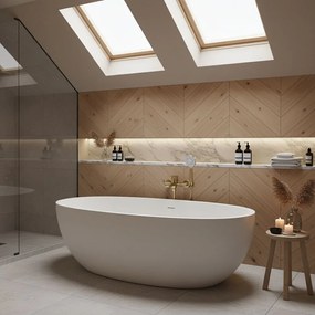 Rubinetto da vasca REA DROP Brush Gold