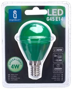 Lampadina LED G45 E14/4W/230V verde - Aigostar