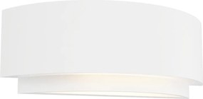 Applique da Parete G9 Semicircolare in Gesso Pitturabile