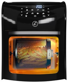 Friggitrice Ad Aria 12 Litri, 10 In 1 Forno Aria Calda Con LED Touch Screen Friggitrice Senza Olio Multifunzione 1800W Friggere Griglia Forno 6 Accessori 7 Programmi Tempo Temperatura Regolabili [Classe di efficienza energetica A++]