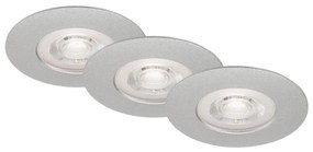 Briloner - SET 3x Lampada LED dimmerabile da bagno LED/4,9W/230V IP44