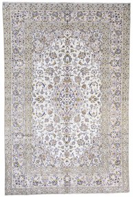 Kashan Tappeto 190x290 Beige (Iran) Annodato A Mano