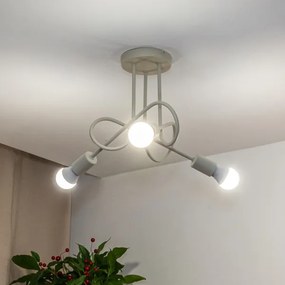 Lampadario a soffitto OXFORD 3xE27/15W/230V crema