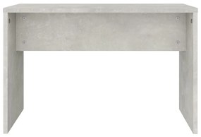 Sgabello toeletta grigio cemento 70x35x45 cm legno multistrato