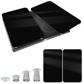 Set di 2 coperchi per fornelli in vetro temperato 30x52 cm Universal - Wenko