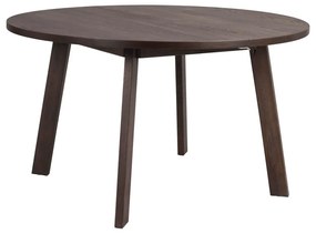 Tavolo da pranzo rotondo in rovere marrone scuro ø 130 cm Glenside - Rowico