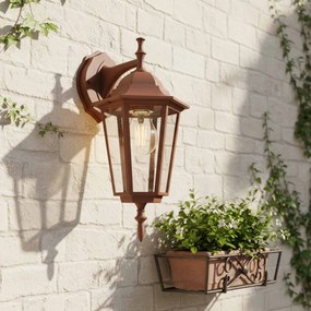 Applique Lanterna da Esterno IP54 E27 Corten - Serie TOSCA 1B