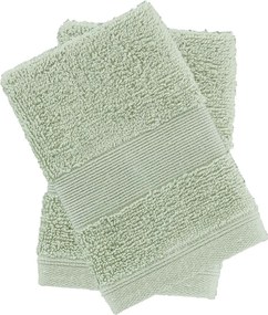 Set di asciugamani tipo terry verdi in cotone 2 pz 30x30 cm Anti-Bacterial – Catherine Lansfield