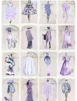Cole & Son Carta da parati Couture Carousel with Windows - Lavender Pearl