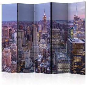 Paravento  Evening City II [Room Dividers]  Colore Blu, Dimensioni e Misure 225x172