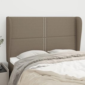 Testiera Ad Orecchio Tortora 147 X 23 X 118/128 Cm İn Tessuto /