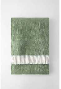 Plaid verde con contenuto di cotone , 140 x 180 cm Skyline - Euromant