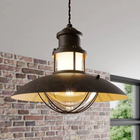Lampada a sospensione Louisanne Lindby, dimmerabile, Marrone / Ruggine, Corridoio, Metallo, Marittimo, Lampada a sospensione