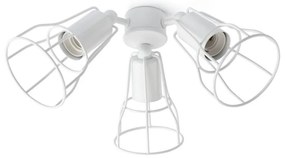 FARO 33716 - Lampada per ventilatore YAKARTA 3xE27/15W/230V bianco