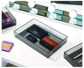 Organizzatore da bagno nero opaco per cosmetici in plastica riciclata - iDesign