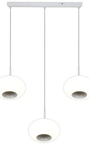 Lampadario LED design Silvia bianco 1760 lumen, NOVECENTO