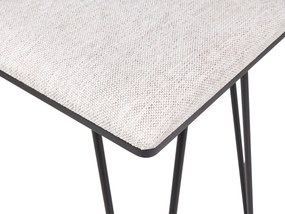 Tavolino da toeletta con 2 cassetti e specchio LED marrone scuro e nero LOIX Beliani