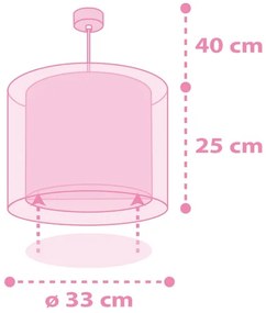 Dalber 41592 - Lampadario per bambini UNICORNS 1xE27/60W/230V