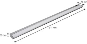 Lampada LED sottopensile LED/15W/230V argento