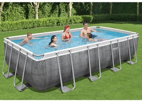 Set Piscina Rettangolare Power Steel 549x274x122 Cm /
