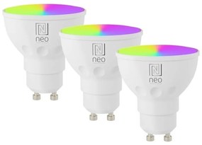 Immax NEO 07724CDO-SET 3xLED RGB Lampadina dimmerabile GU10/6W/230V Wi-Fi Tuya+RC