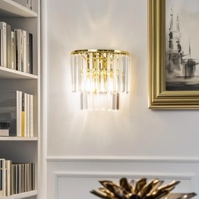 Brilagi - LED Applique di cristallo MOZART 2xE14/40W/230V oro