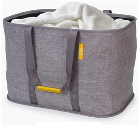 Cesto portabiancheria in tessuto grigio pieghevole 55 l Hold-All Max - Joseph Joseph