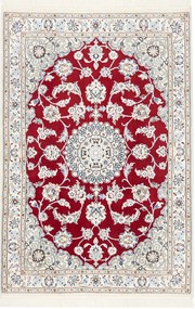 Nain Tappeto 100 x 150 Rosso (Iran) Annodato A Mano