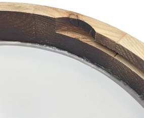 Brilagi - Plafoniera LED CARVALHO SLIM SMOKEY LED/20W/230V rovere Ø 27,5 cm