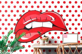 Carta da parati – Labbra pop art
