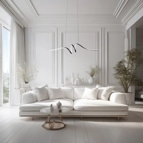 Lampadario LED a sospensione con filo LOOP LED/28W/230V nero