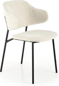 Sedia imbottita K497 crema