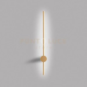 Enila a - applique a parete oro a led 3000k 1150lm 20w dimmerabile ...