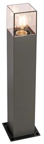 Lampada da terra per esterni moderna 50 cm grigio scuro IP44 - Denmark