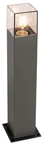 Lampada da terra per esterni moderna 50 cm grigio scuro IP44 - Denmark