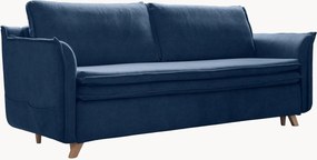 Divano letto 3 posti in velluto con contenitore Charming Charlie